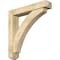 Ekena Millwork Thorton Craftsman Rough Sawn Bracket w/ Offset Brace, Douglas Fir, 6"W x 32"D x 32"H BKT0604X32X32THR04RDF - alternate 1